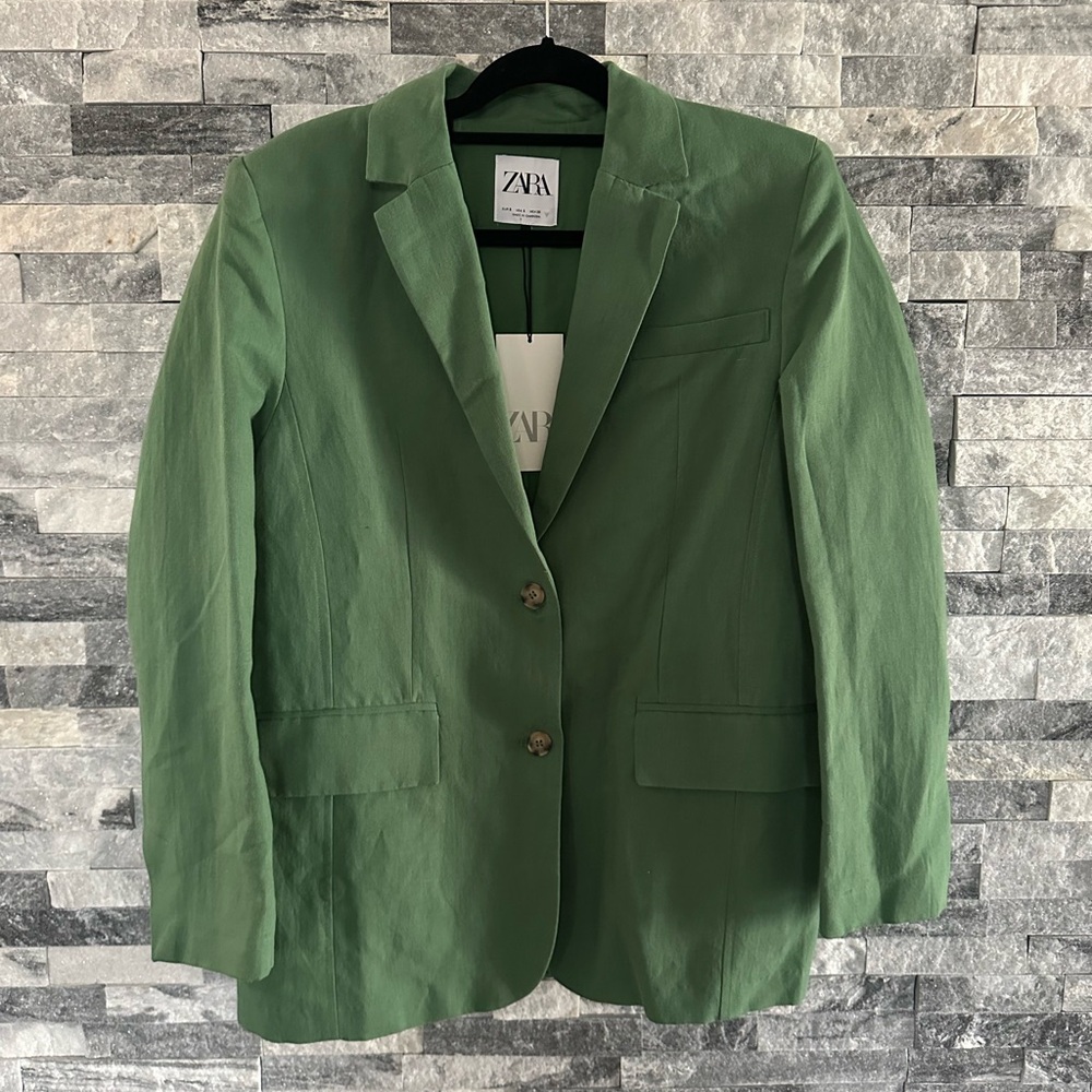 Zara Women's Green Blazer